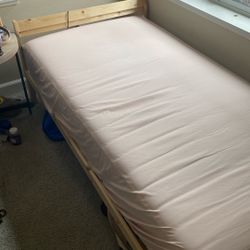 Twin XL Bed frame / Mattress Available For Pickup