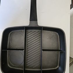 Never used. Non stick perfect pan for one or two