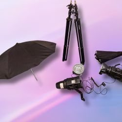 Bowens STUDIO Lighting 2 Monolights + UMBRELLA BOUNCE Flash PHOTO 