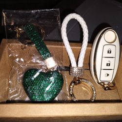 White Nissan Rogue Key Fob 