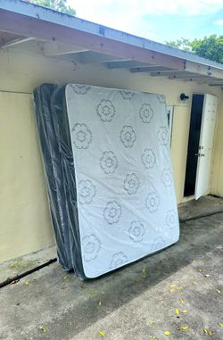 NEW QUEEN MATTRESS AND BOX SPRING -- Also Available In All Sizes.