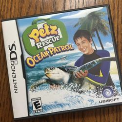 Petz Rescue Ocean Patrol Nintendo DS NDS Game Complete With Case And Manual