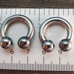 Surgical Stainless Steel Horseshoe Rings