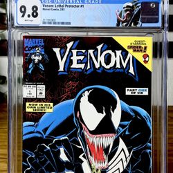 Venom Lethal Protector #1 (1993) CGC 9.8-WP-Custom LABEL 