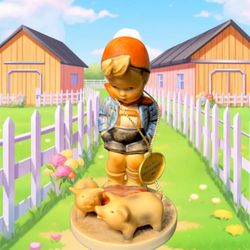 Hummel Goebel 2005 TMK-8 Farm Boy Figurine HUM 66 Final Issue, 5.25” Box