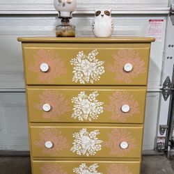 Old Vintage Wooden Dresser 