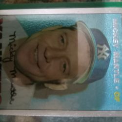 Mickey Mantle Baseball Card  
