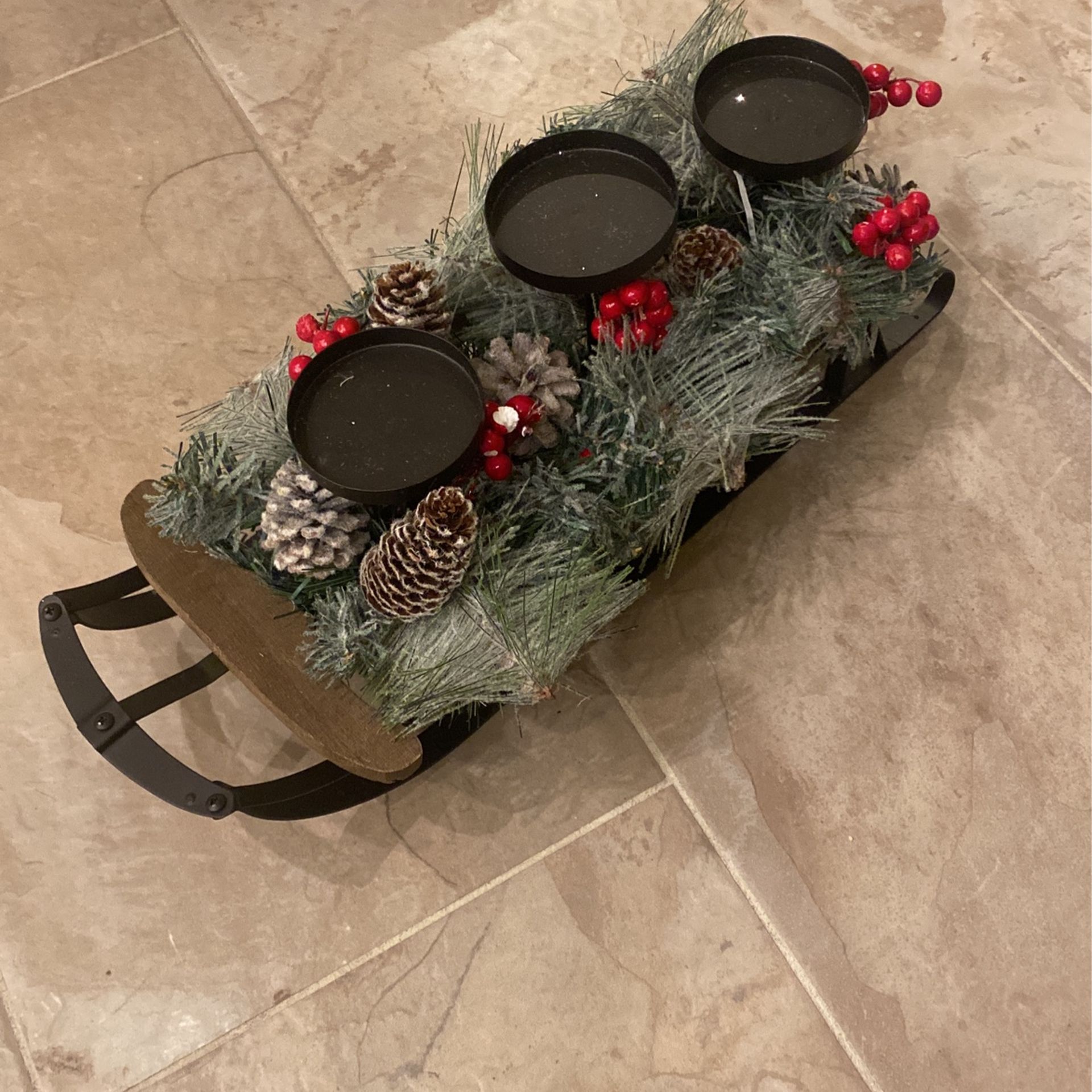 Christmas Candles Holder Decorations