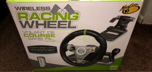XBOX 360 Mad Catz. Wireless Racing Steering Wheel & Pedals.