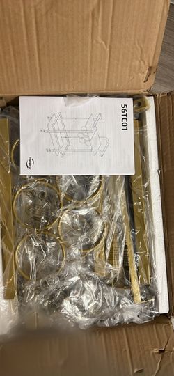 Hoobro Gold Metal Bar Cart Unassembled