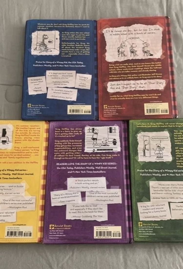 Diary of a Wimpy Kid Books 1-5