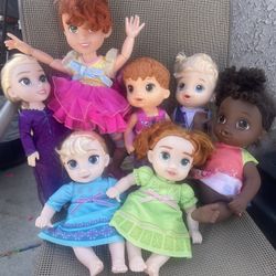 Toy Dolls Elsa, Anna, Fancy Nancy