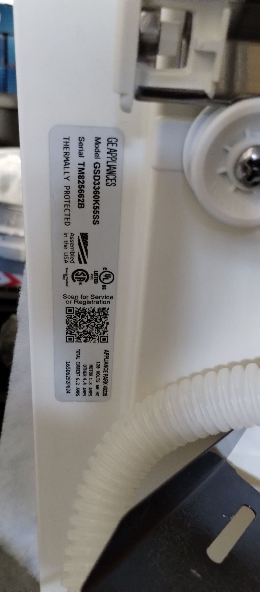 Ge dishwasher model gsd3360k55ss sales