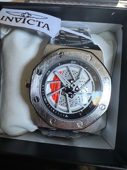 NEW!!…Invicta Stainless Steel Watch with Wheel Dial