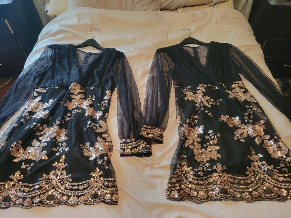 Edit: 1 Shein Rose/Copper Sequin Dress