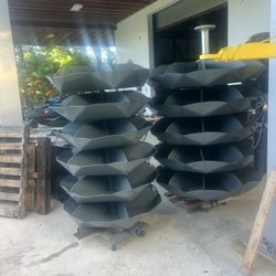 Large Industrial Rotabins Steel Rotating Storage Bins