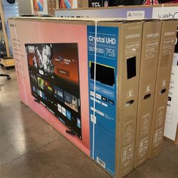 75” Samsung Crystal DU7200 4K Smart Tv 