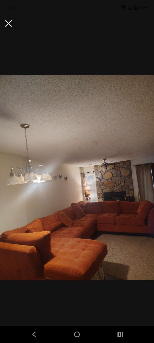 Burnt Orange Sectional