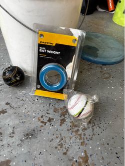 Baseballs & Easton bat weight