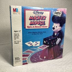 Disney Mickey Mouse Spin-A-Round Game Milton Bradley 1986