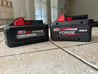 Milwaukee forged and high output battery