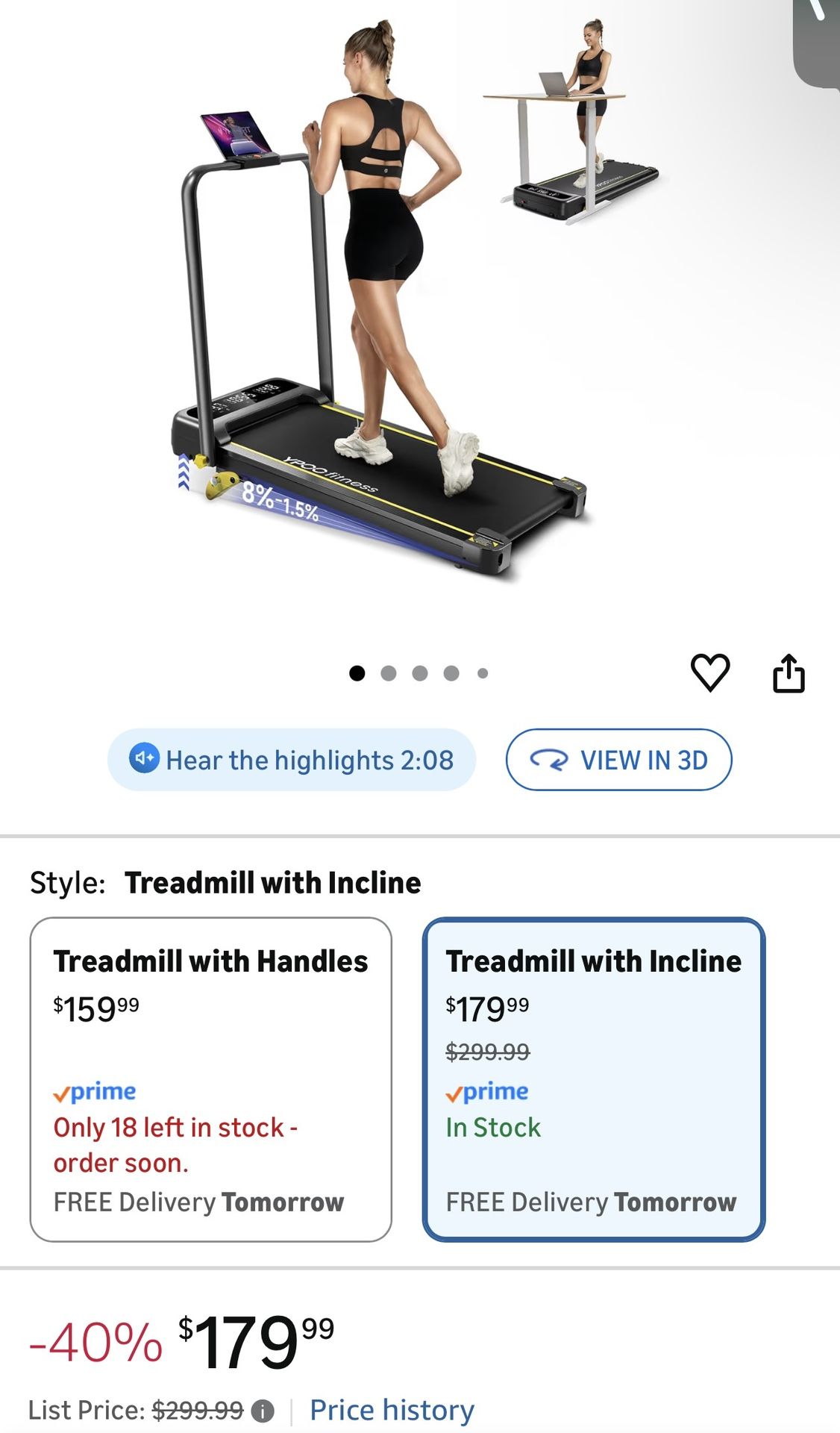 Brand New Never Used Treadmill, Walking Pad