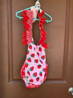 Strawberry Baby 1St Birthday Photo Shoot Outfit  6-9 months