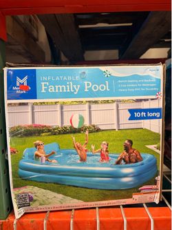 Members Mark Inflatable Family Pool 10Ft Long New Open Box