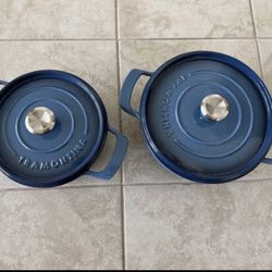 Tramontina 4-quart & 6-quart Enameled Cast Iron Round Dutch Oven, 2-pack