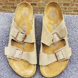 Birkenstock Arizona Soft Footbed Suede Leather 44 US Size 11 Store Display 