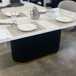 72” Genuine Marble Dining Table Brand New In Box