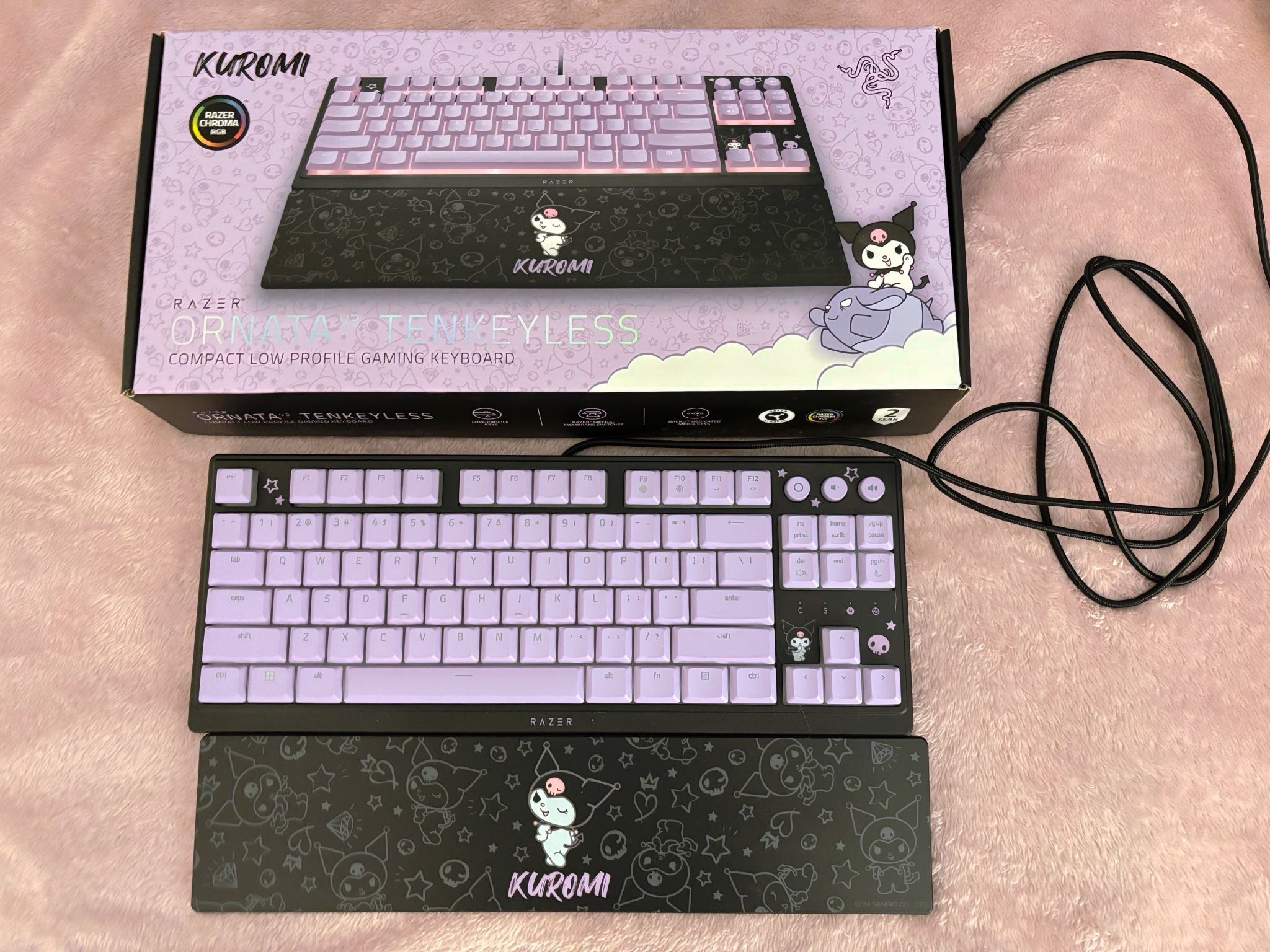 Kuromi Razer Headset And Keyboard