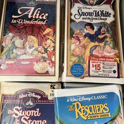 VHS Tapes Unopened New Disney Movies And Kids Movies