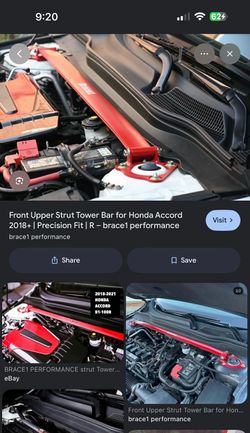 Front upper strut bar Honda Accord 2018 +