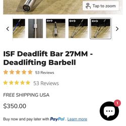 Deadlift Barbell For Pick Up