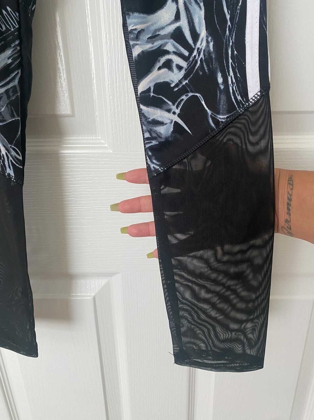 Marble Mesh Workout Leggings