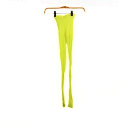 Neon Yellow Fishnet Tights
