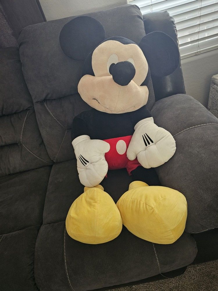 Large Disney Baby Mickey Mouse Plush – Excellent Condition