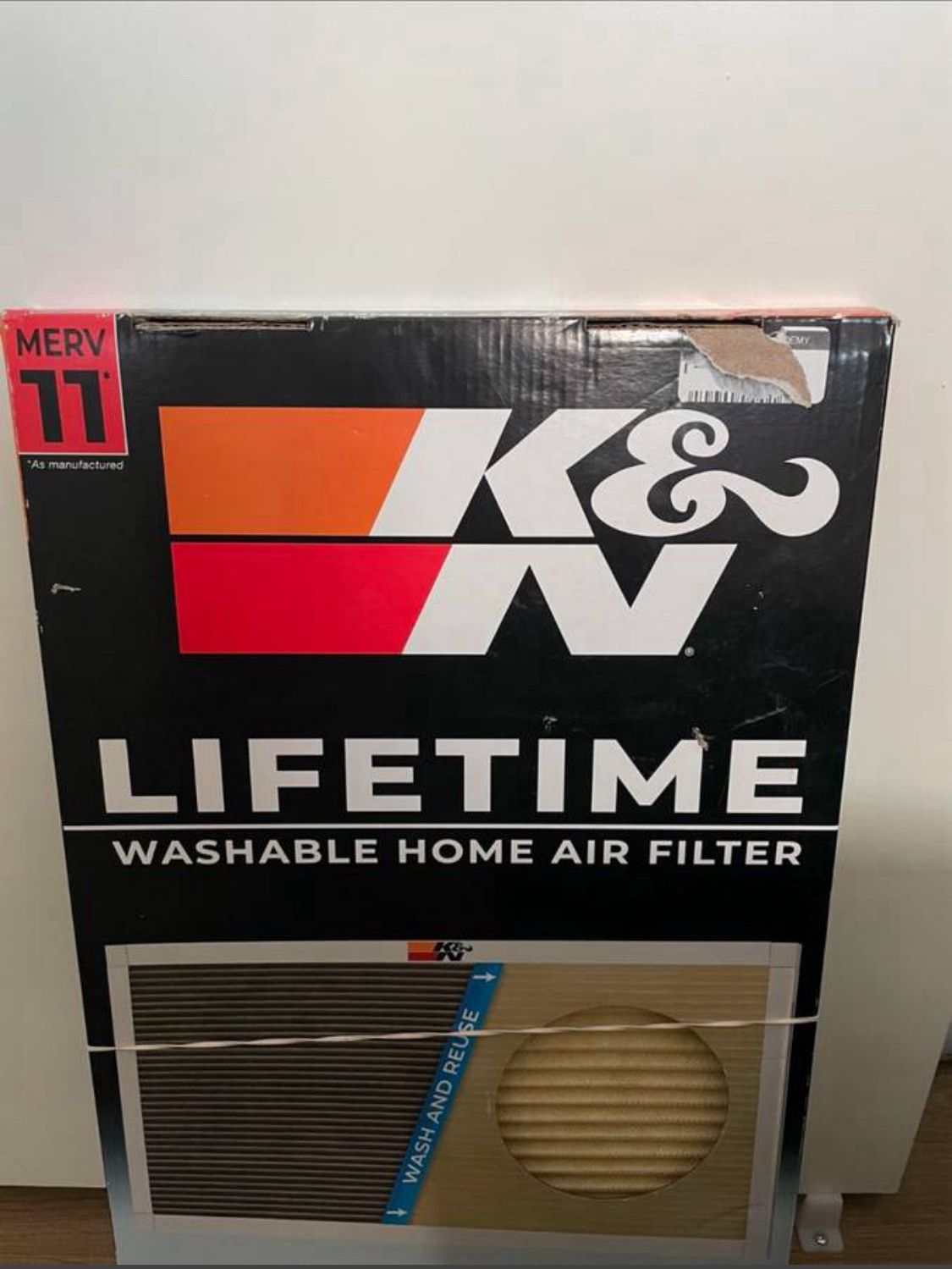 K&N Washable House Filter 12”x20” Brand New