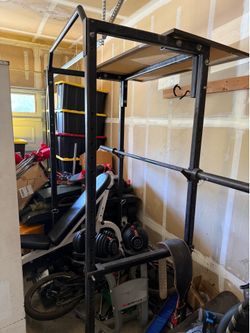 Olympic Power Cage, Bar, and Weights