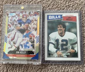 Jim Kelly & Thurman Thomas Game-Used Jersey Card –