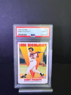 1992 score 1991 highlight Kirby Puckett psa 10