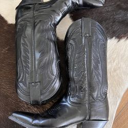 Cowboy Boots Black Womens 6.5 