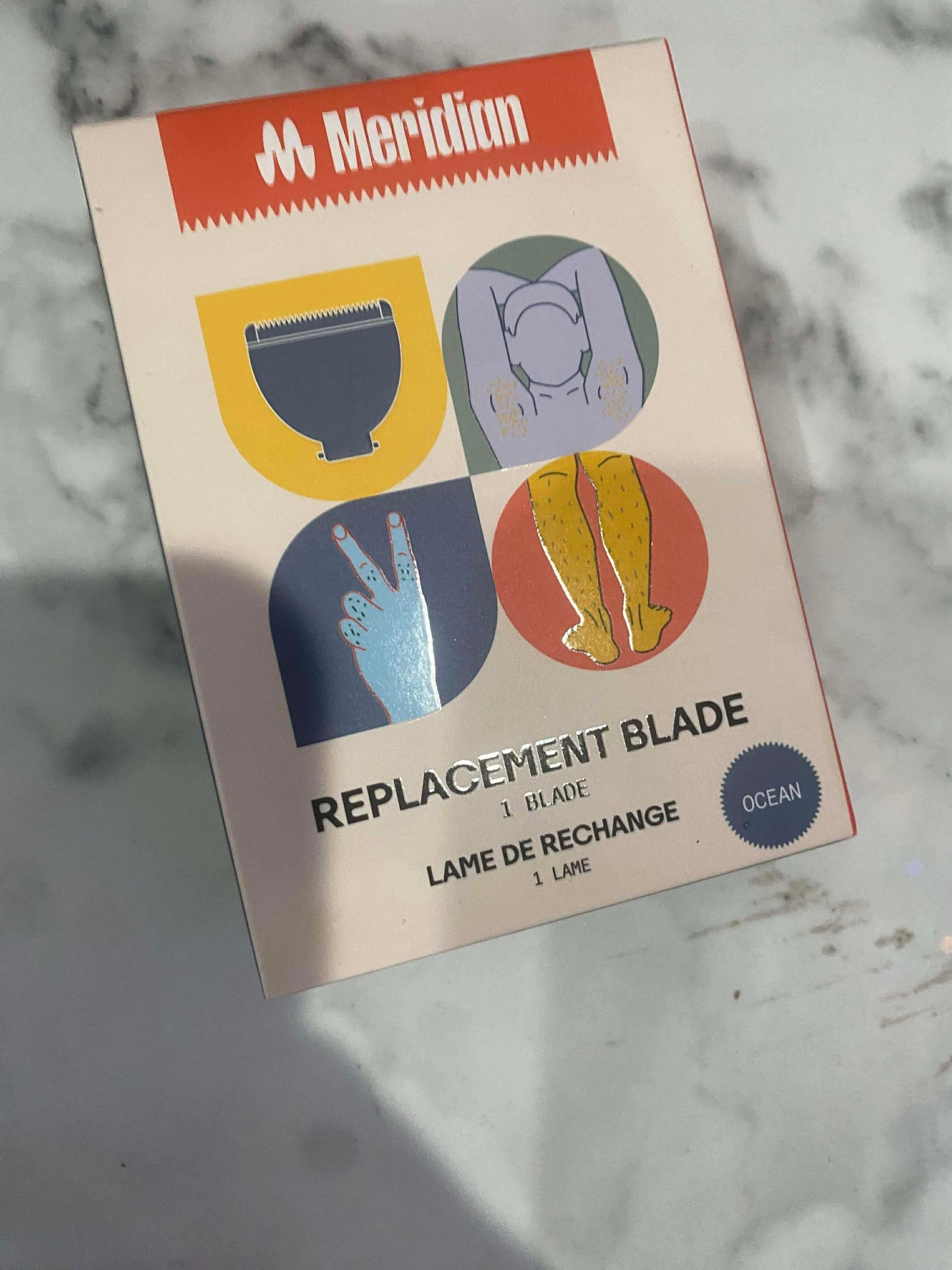 Meridian Trimmer Replacement Blade Ocean Ceramic Blade for Electric Body Hair