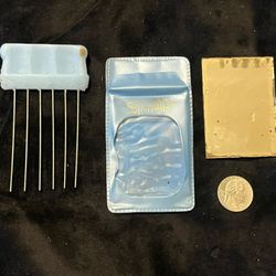 Vintage, Compact Mirror, Afro Pick Sprockets