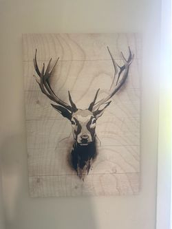 Deer wall painting