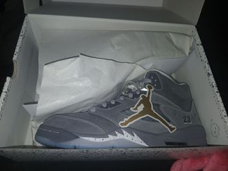 Jordan 5 Retro "Wolf Grey"  7y