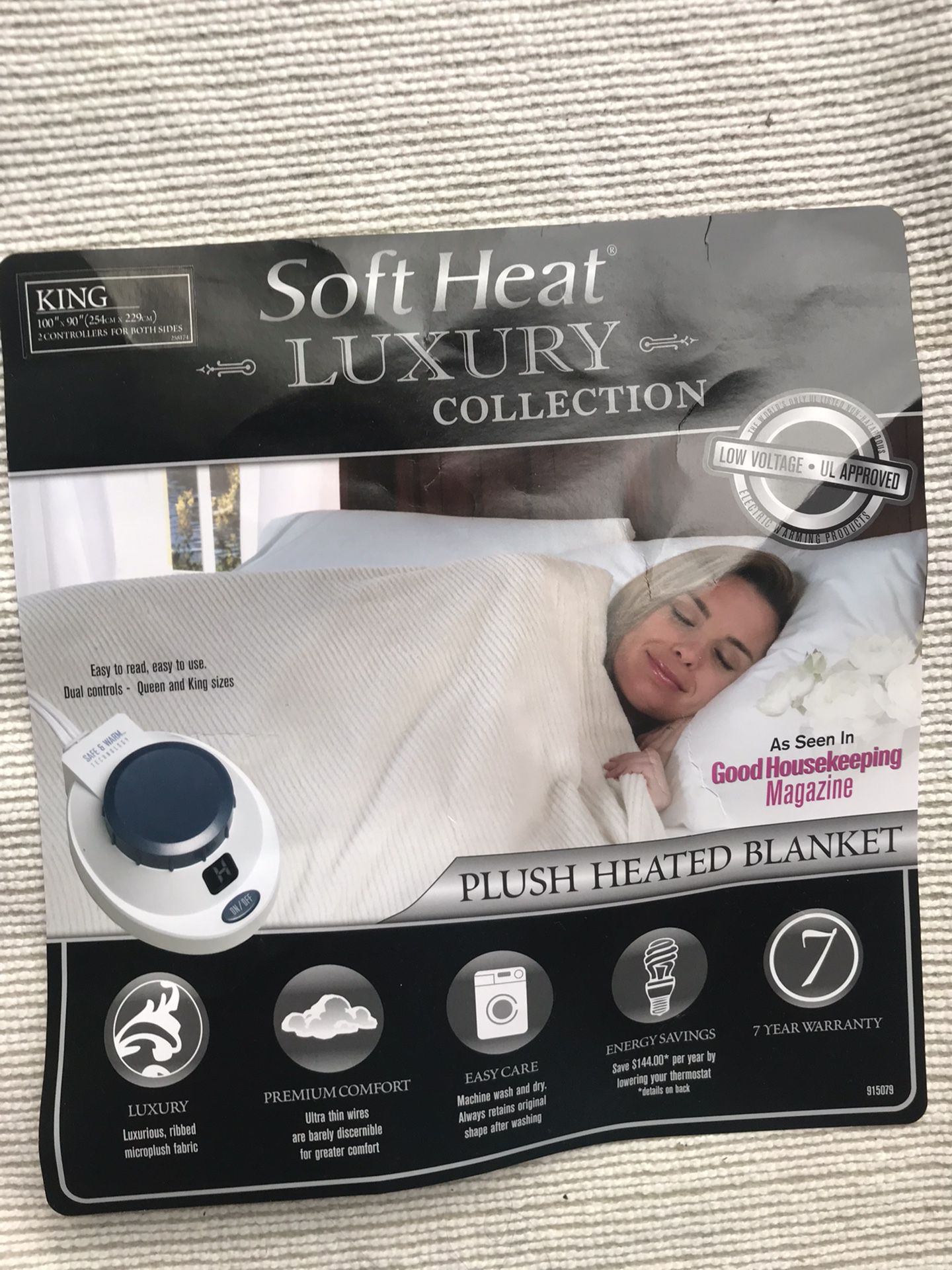 #coldweather - Luxury King Size Soft Dual Control Electric Blanket 