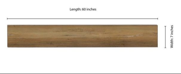 Wood-Look Plank Flooring Plank 60x7 Inches