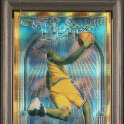 1996-97 Finest Kobe Bryant Heirs Gold Refractor PSA 7 #269 RC Lakers 🐍